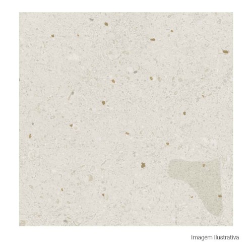 Porcelanato Decorado Natural 10x10cm Bege - Portinari Maracangalha Decor Sbe Nat Esmaltado Bold