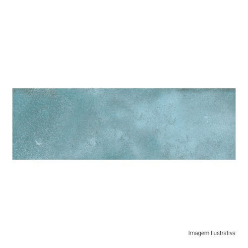 Cerâmica Decorado Lux 8x25cm Azul - Ceusa Cartela Bl Bold