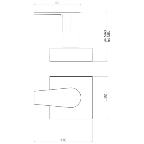 Acabamento para Registro de Gaveta de 1 1/4 e 1 1/2