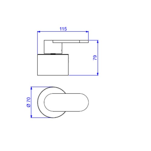 Acabamento para Registro de Gaveta Deca 1 1/4 e 1 1/2 Drop Cromado