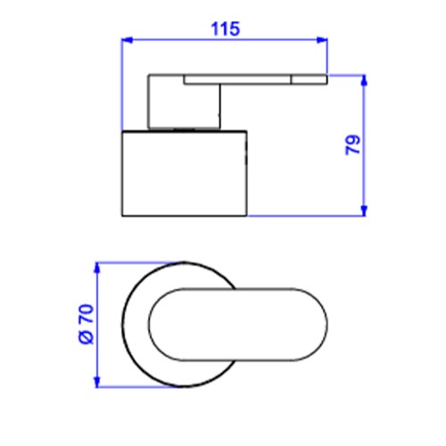 Acabamento para Registro de Gaveta Deca 1 1/4 e 1 1/2 Drop Cromado