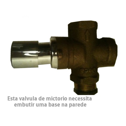 Válvula para Mictório Deca com Fechamento Automático Decamatic Eco Cromado