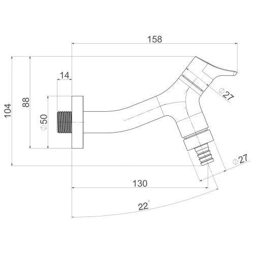 Torneira Deca para Jardim e Tanque Gama Cromado