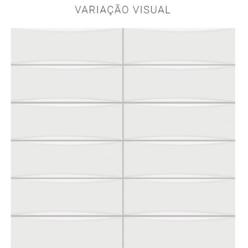 Porcelanato Monocromatico Matte 8x25cm Branco - Portinari Bella Vita Wh Mat Bold