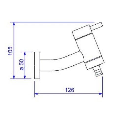Torneira Deca para Jardim e Tanque com Adaptador de Mangueira Link Cromado