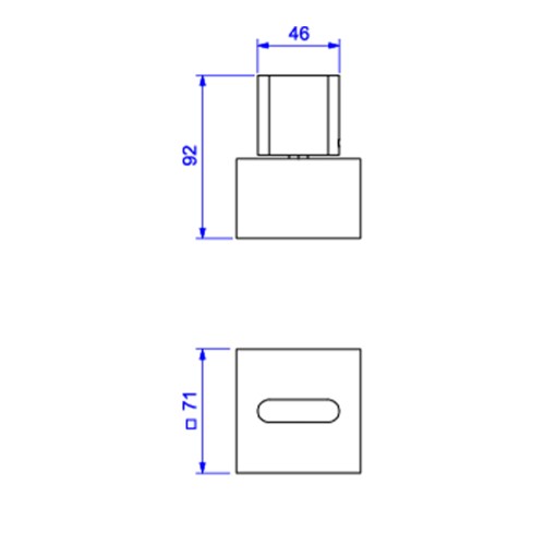 Acabamento para Registro de Gaveta de 1 1/4 e 1 1/2 Polo Cromado