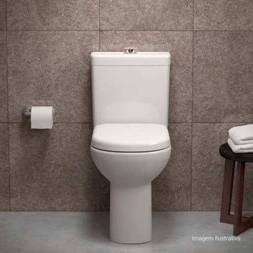Assento Deca em Termofixo Slow Close e Easy Clean para Bacias Vogue Plus Branco
