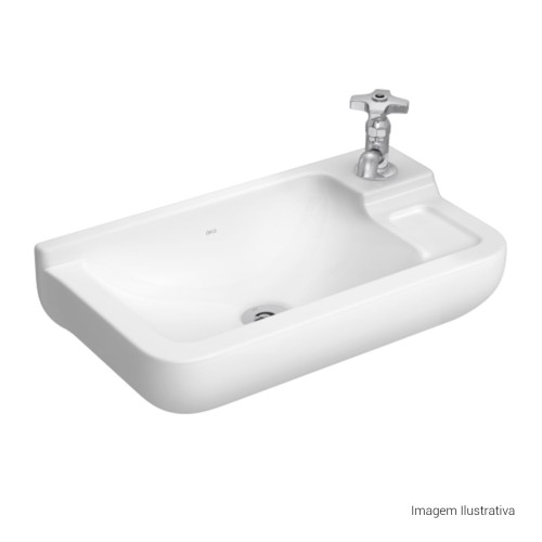 Lavatório Suspenso Deca 43cm Branco Izy