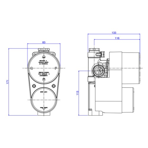 Base Monocomando 4 vias