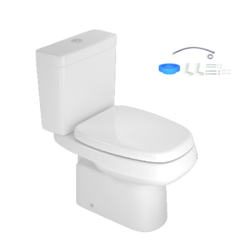 Kit Completo Deca Bacia com Caixa Acoplada Monte Carlo Branco