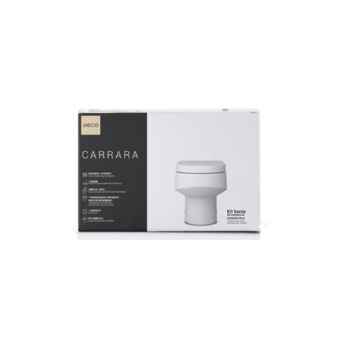 Kit Completo Deca Bacia Convencional Carrara Branco