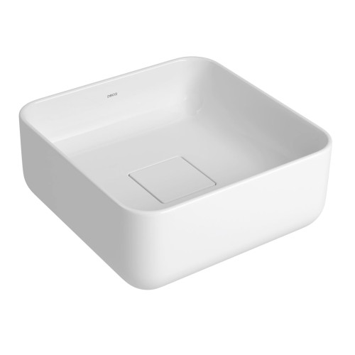 Cuba de Apoio Quadrada Deca 30x30cm Branco Slim