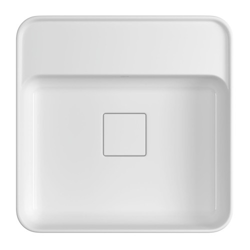 Cuba de Apoio Deca com Mesa Quadrada 40cm Slim Branco