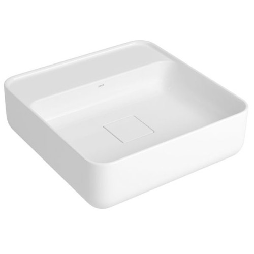 Cuba de Apoio Deca com Mesa Quadrada 40cm Slim Branco