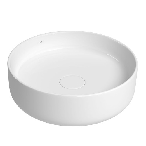 Cuba de Apoio Redonda Deca 40x40cm Branco Slim