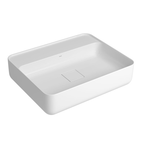 Cuba de Apoio com Mesa Retangular Deca 40x50cm Branco Slim