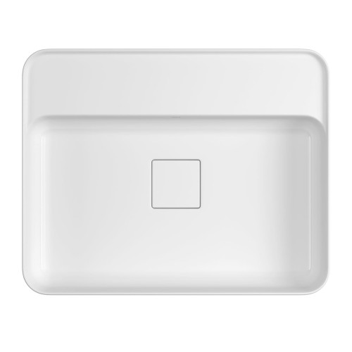 Cuba de Apoio com Mesa Retangular Deca 40x50cm Branco Slim