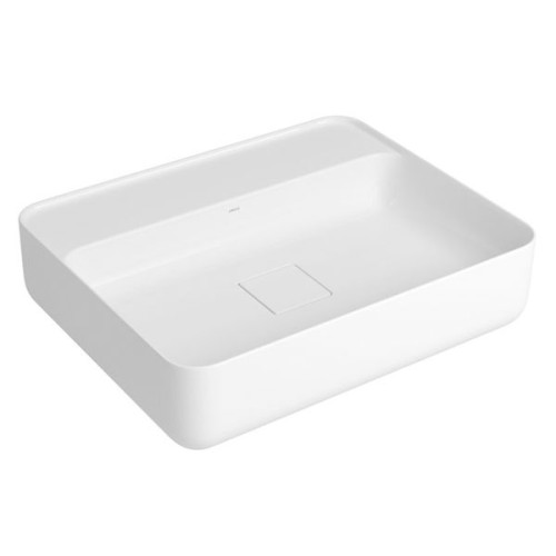 Cuba de Apoio com Mesa Retangular Deca 40x50cm Branco Slim