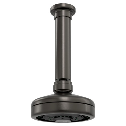 Chuveiro com Tubo de Teto Acqua Plus Dark Antracite