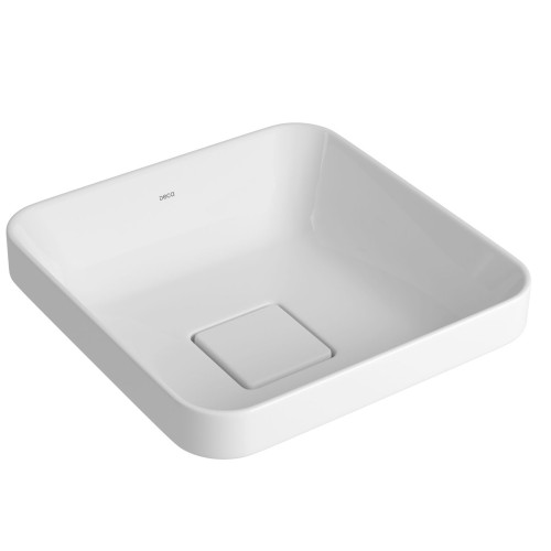 Cuba de Sobrepor Quadrada Deca 30x30cm Branco Slim