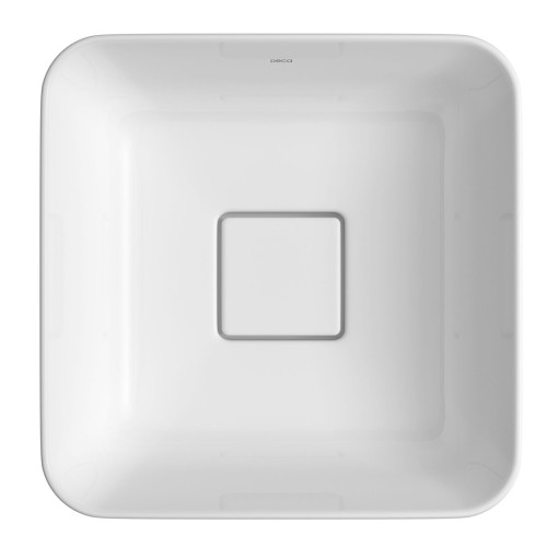 Cuba de Sobrepor Quadrada Deca 30x30cm Branco Slim