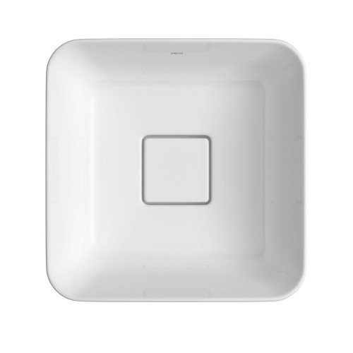 Cuba de Sobrepor Quadrada Deca 30x30cm Branco Slim