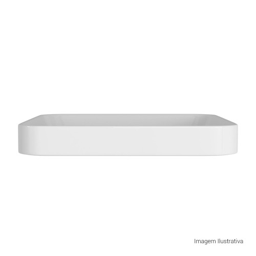 Cuba de Sobrepor Quadrada Deca 30x30cm Branco Slim