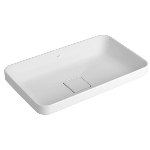 Cuba de Sobrepor Retangular Deca 30x50cm Branco Slim