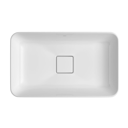 Cuba de Sobrepor Retangular Deca 30x50cm Branco Slim
