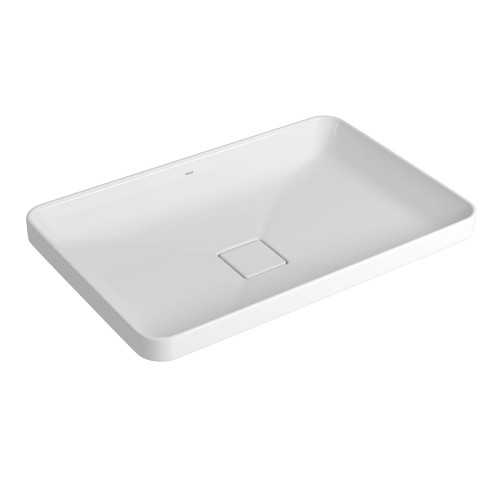 Cuba de Sobrepor Retangular Deca 40x60cm Branco Slim