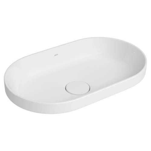 Cuba de Sobrepor Oval Deca 30x50cm Branco Slim