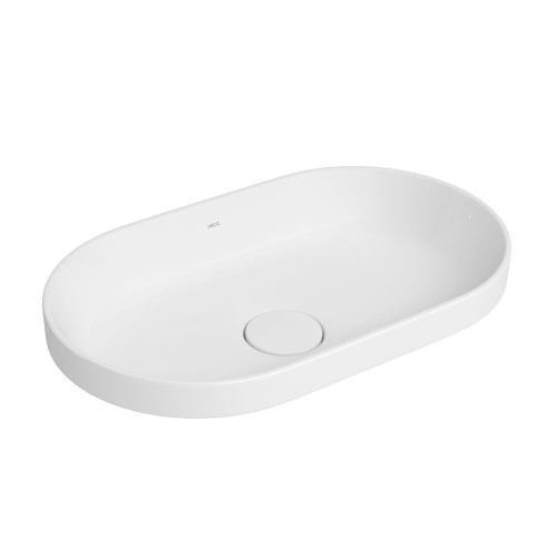 Cuba de Sobrepor Oval Deca 30x50cm Branco Slim