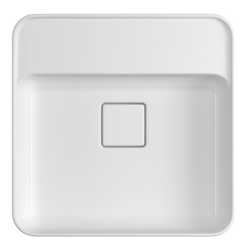 Cuba de Semiencaixe Deca com Mesa Quadrada 40cm Branco