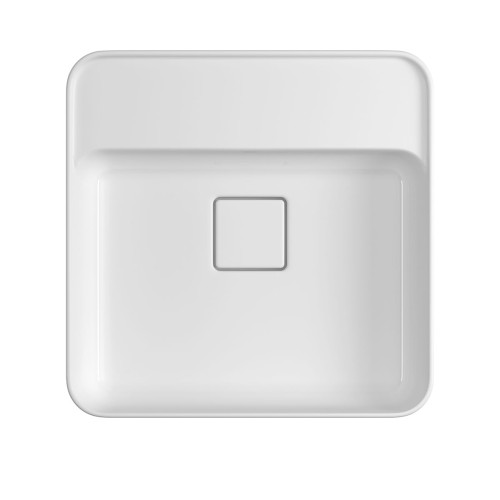 Cuba de Semiencaixe Deca com Mesa Quadrada 40cm Branco