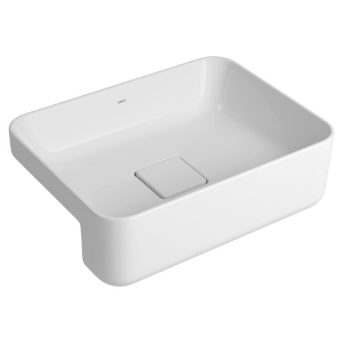 Cuba de Semi Encaixe Retangular Deca 30x40cm Branco Slim