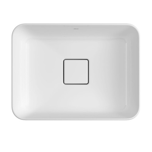 Cuba de Semi Encaixe Retangular Deca 30x40cm Branco Slim