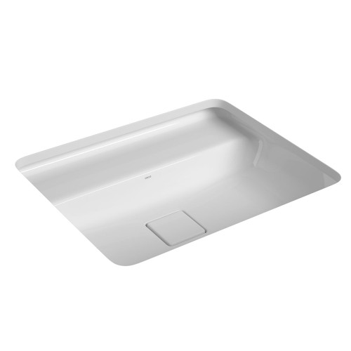 Cuba de Embutir com Mesa Retangular Deca 45x55cm Branco Slim