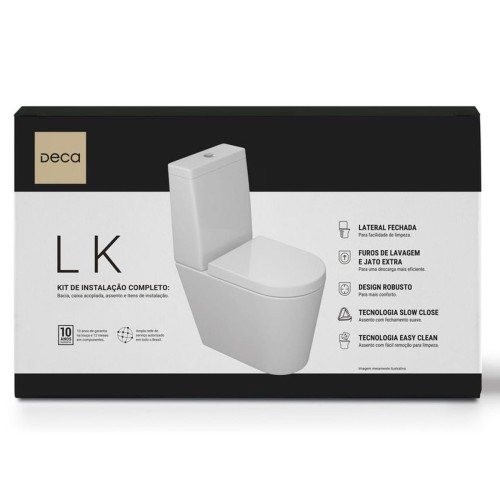 Kit Bacia com Caixa Acoplada Lk - Branco