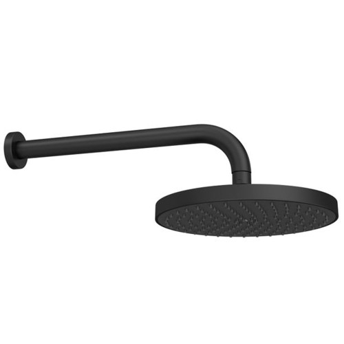 Chuveiro Redondo de Parede Black Matte