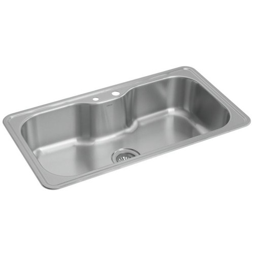 Cuba de Cozinha Retangular Deca com Deck 80x40cm Facile Inox