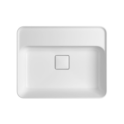 Cuba de Sobrepor Deca com Mesa Retangular 50cm Slim Branco