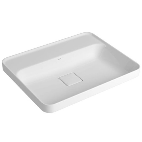 Cuba de Sobrepor Deca com Mesa Retangular 50cm Slim Branco