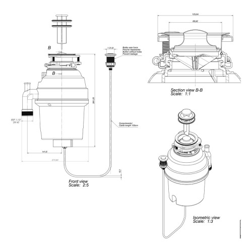 Triturador de Resíduos de Alimentos Deca - 127v