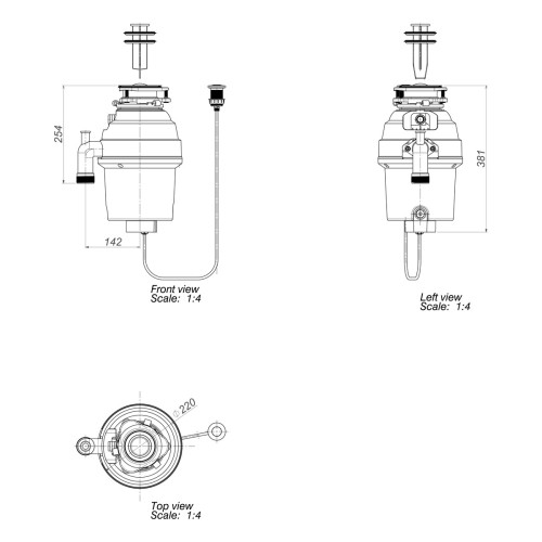Triturador de Resíduos de Alimentos Deca - 127v