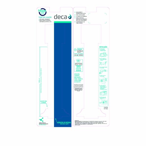 Tubo de Ligação para Bacia Black Matte