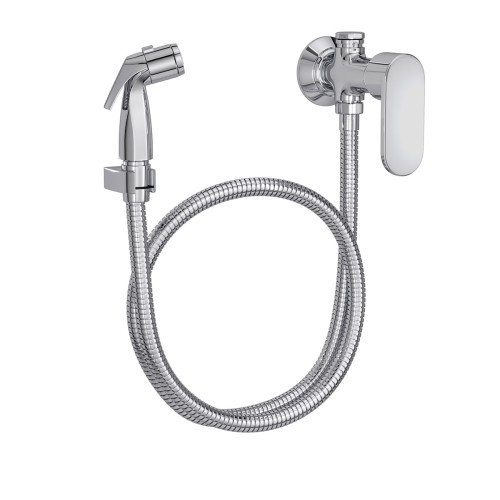 Ducha Higiênica com Registro e Derivação Drop Cromado