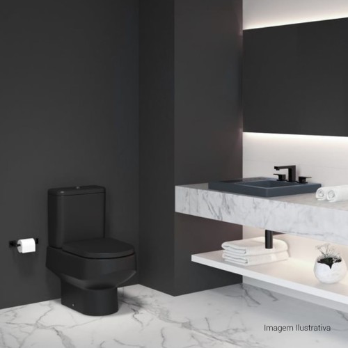 Papeleira Deca Quadratta Black Matte