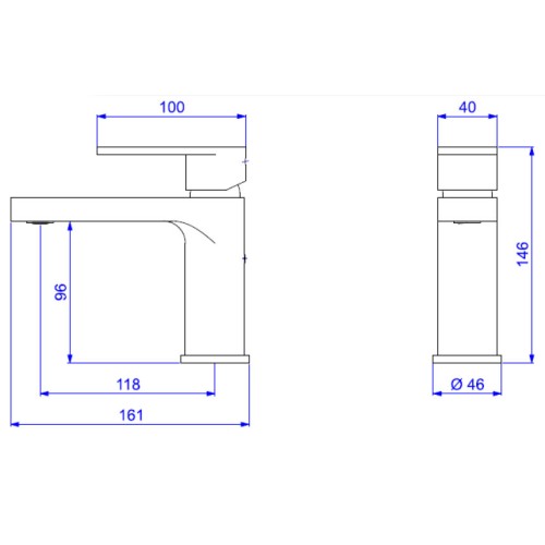 Misturador Monocomando Deca de Mesa Bica Baixa para Lavatório Drop Cromado