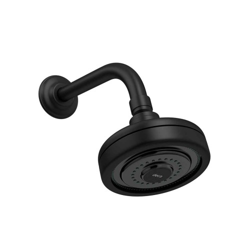 Chuveiro com Tubo de Parede Acqua Plus Standart Black Matte