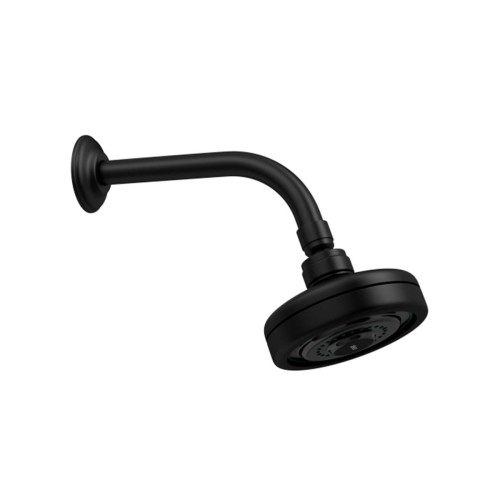 Chuveiro com Tubo de Parede Acqua Plus Standart Black Matte